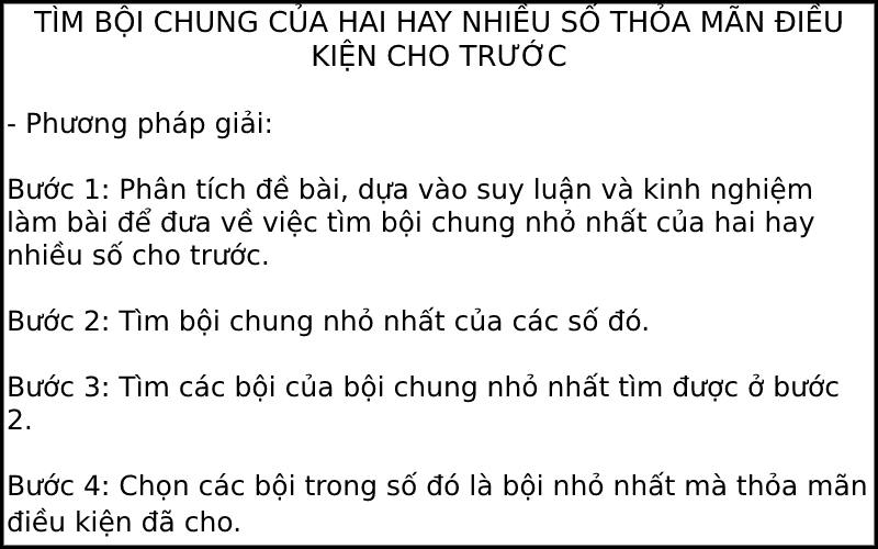 Bội chung nhỏ nhất là gì?